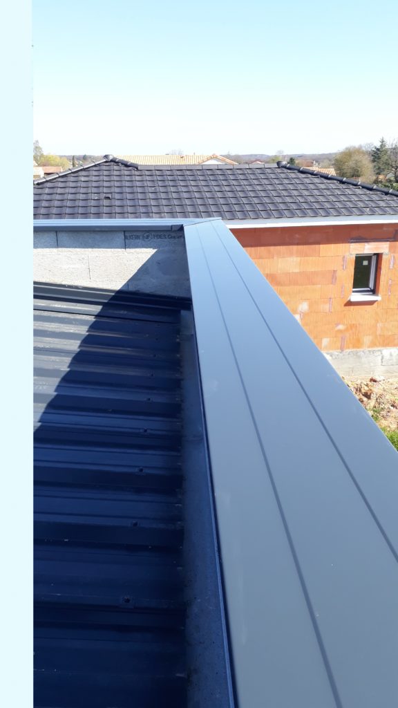 Couvertines sur toit plats gris anthracite en aluminium DAL'ALU