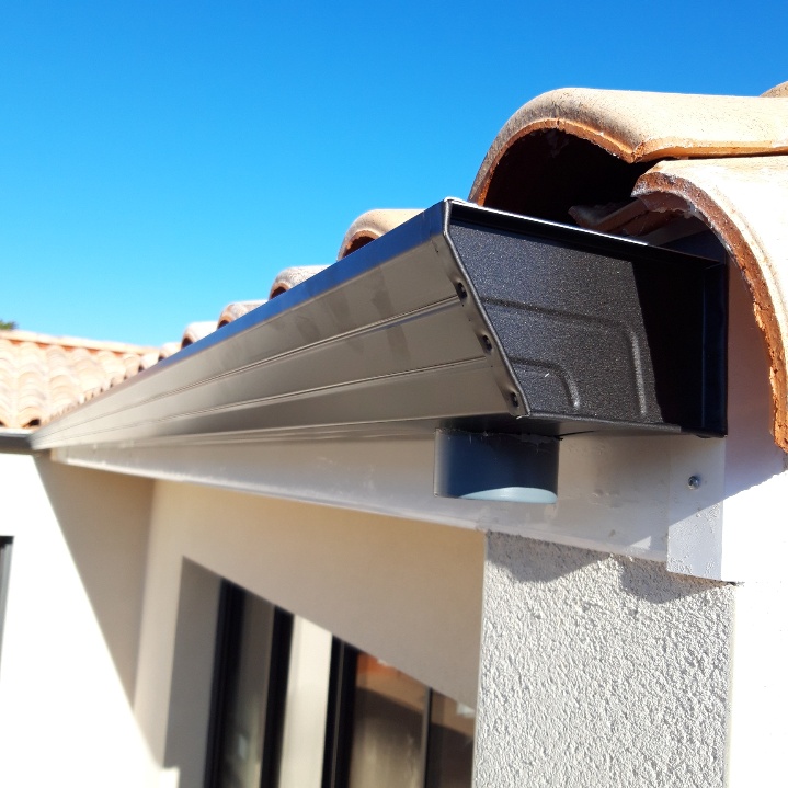 Gouttière en aluminium DAL'ALU évolution noir graphite